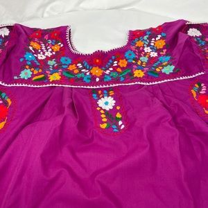 Hand Embroidered Mexican San Antonio Blouse